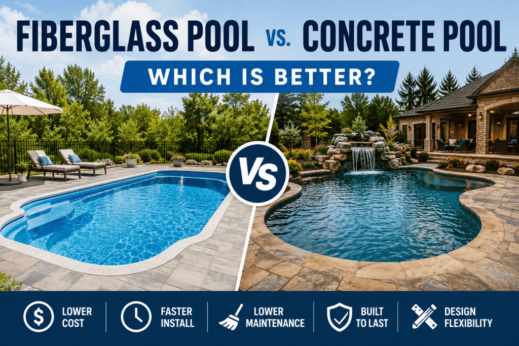 Fiberglass Pool vs Concrete Pool Comparison
